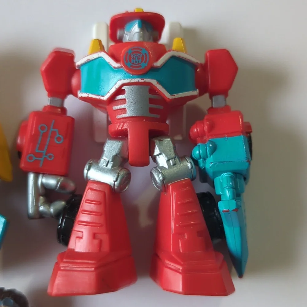Lot Of 5 Transformers Rescue Bots Doc Green Cody Burns Bumblebee Heatwave Blades - Picture 4 of 15